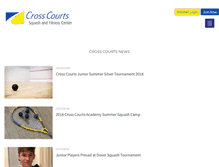 Tablet Screenshot of crosscourtsquash.com